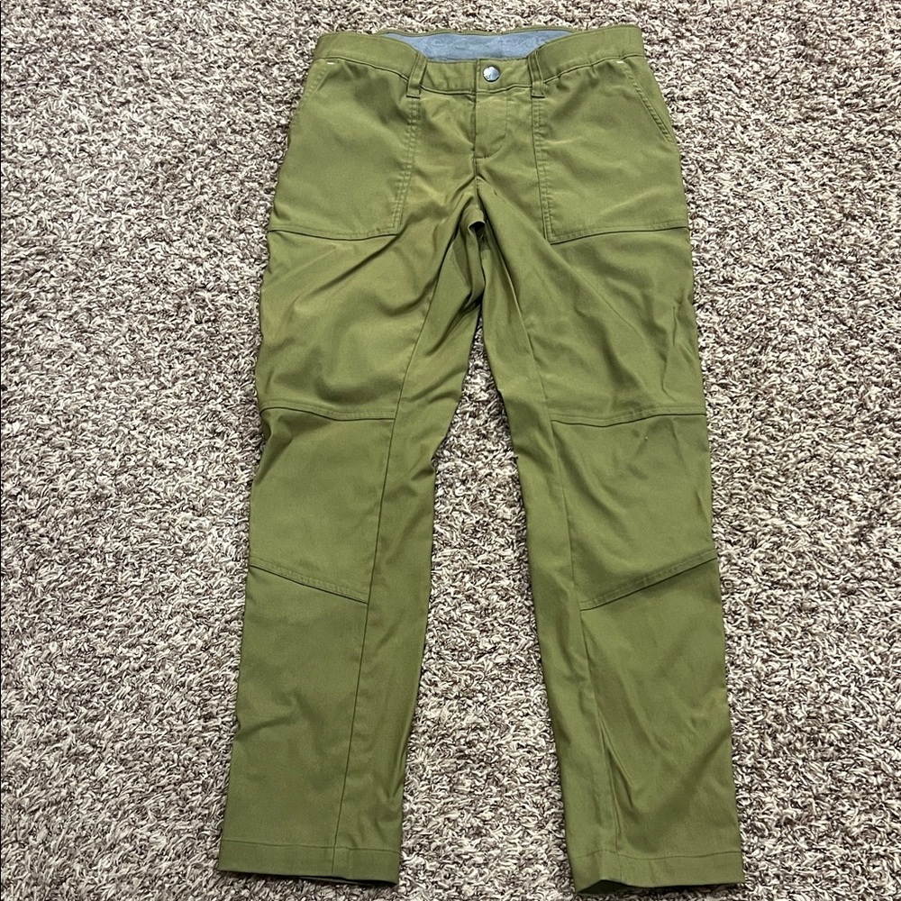 Stio olive green hiking pants sz 6